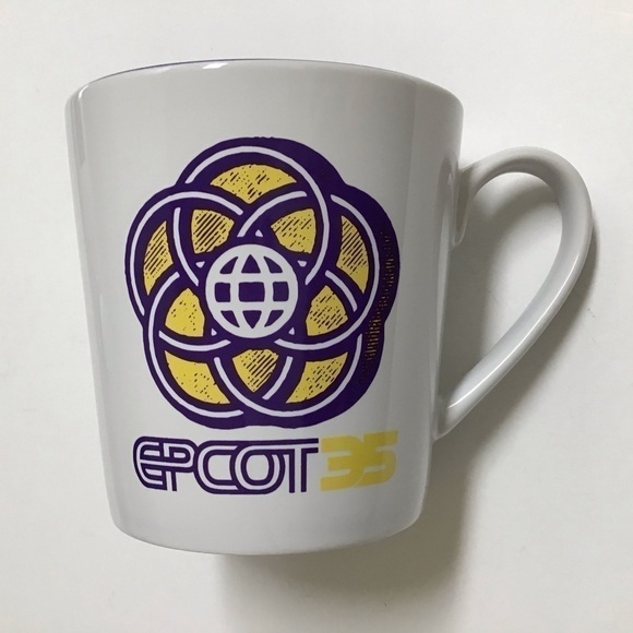 NEW Epcot 35th Anniversary Coffee Mug  Starbucks Disney Parks Exclusive BIG 2017 - Picture 1 of 14